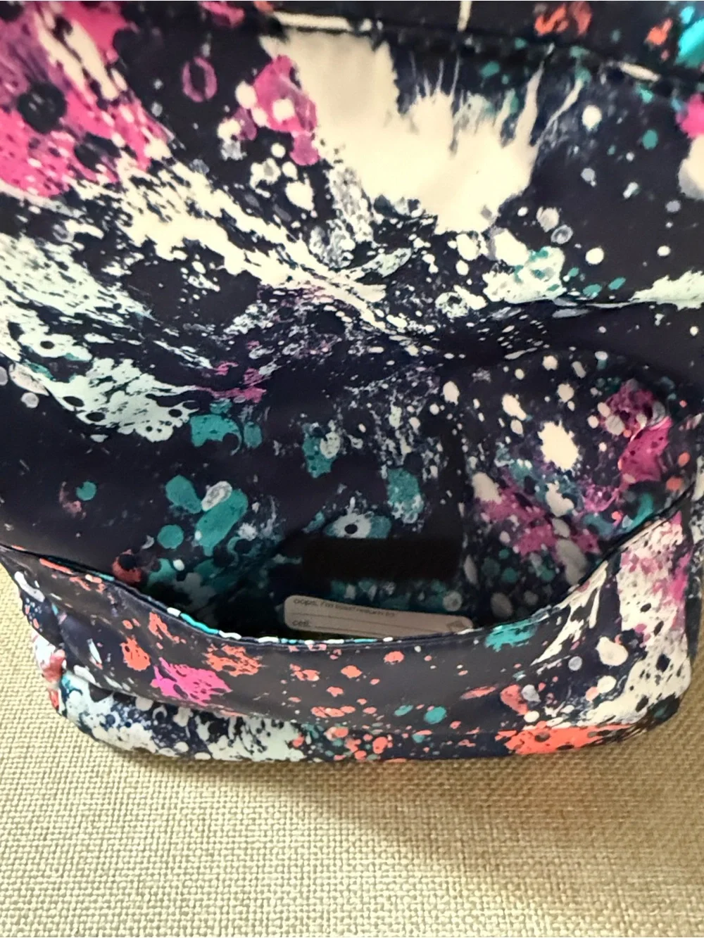 Ivivva Navy Splatter Print Backpack and Lunch Bag Set